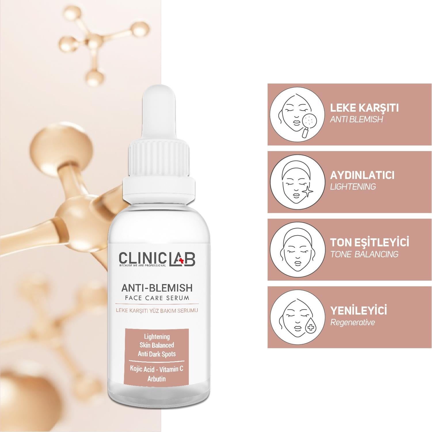 Cliniclab Leke Karşıtı Yüz Bakım Serumu 30 ml-Cliniclab