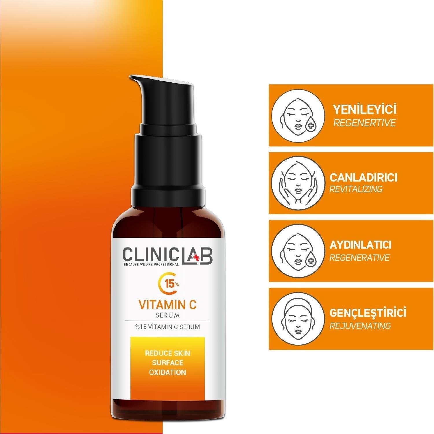 Cliniclab Vitamin C %15 Serum 30 ml-Cliniclab