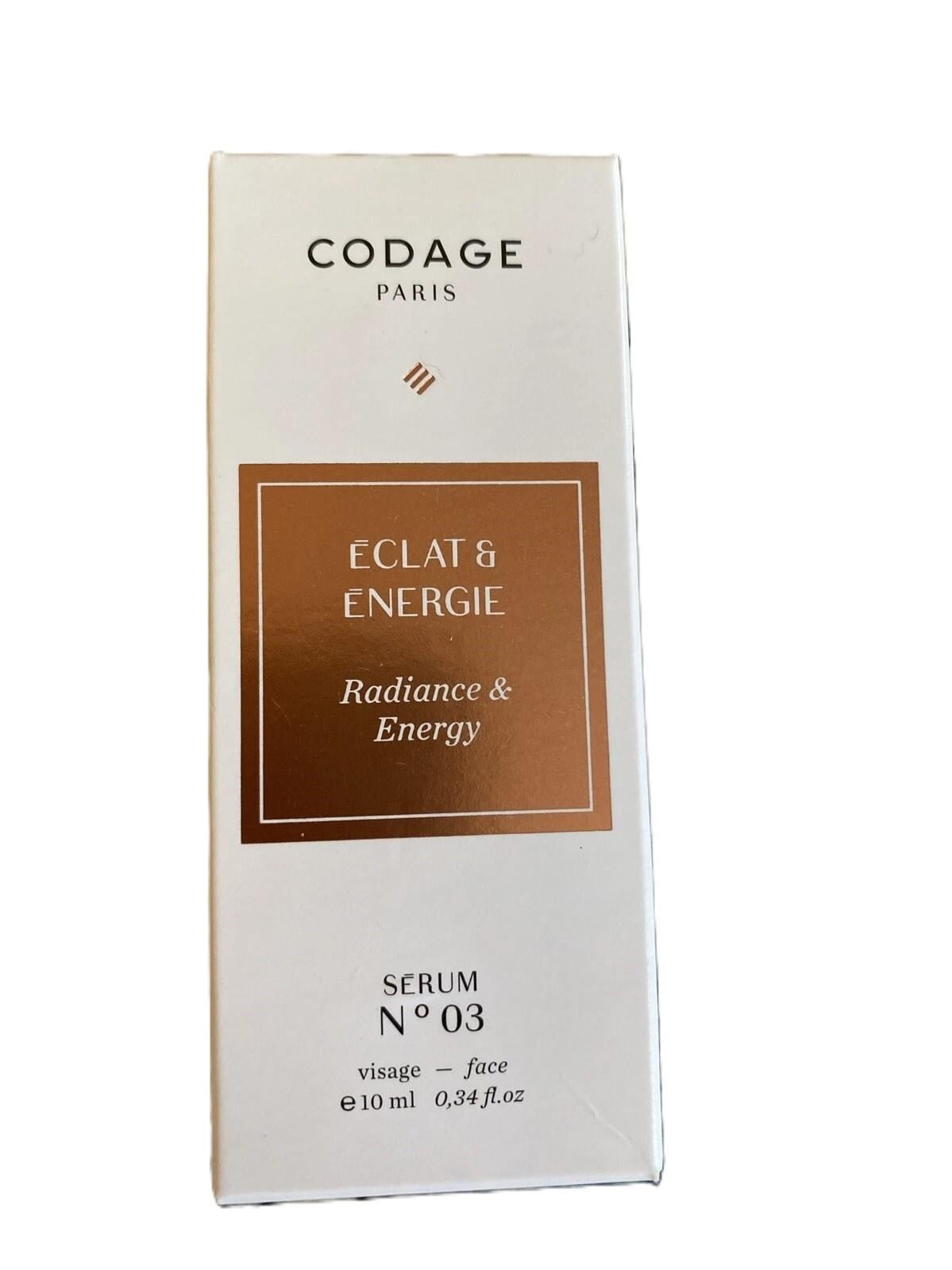 Codage Eclat & Energie Serum No: 3 10 ml-Codage Paris