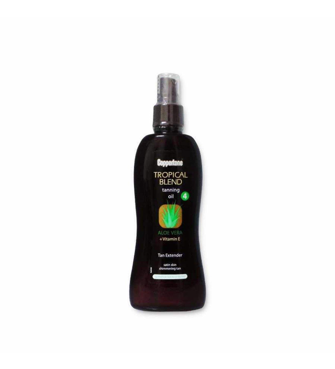 Coppertone Tropical Blend Bronzlaştırıcı Yağ Aloe Vera SPF4 200 ml-Coppertone