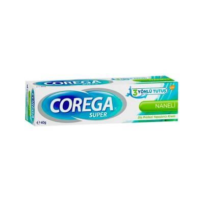Corega Süper Protez Yapıştırıcı Naneli Krem 40 gr-Corega