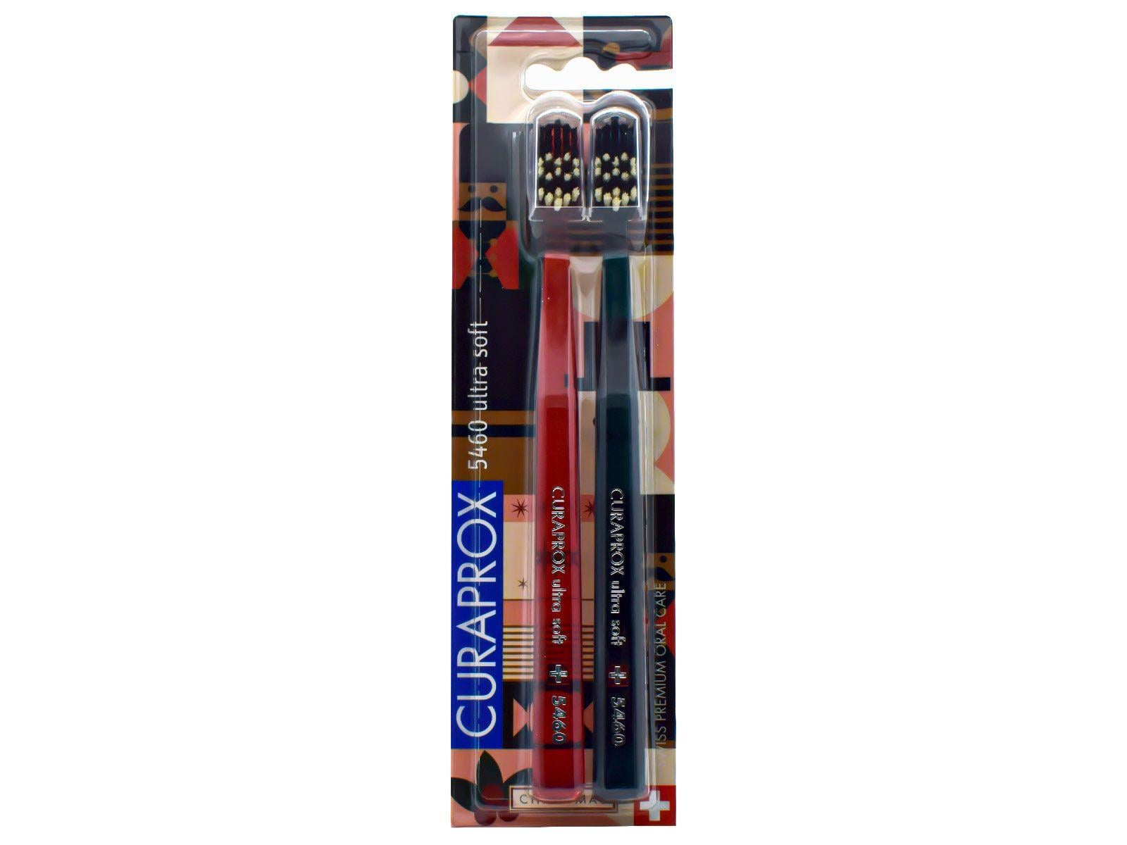 Curaprox Christmas 5460 Ultra Soft 2'li Diş Fırçası Seti-Curaprox
