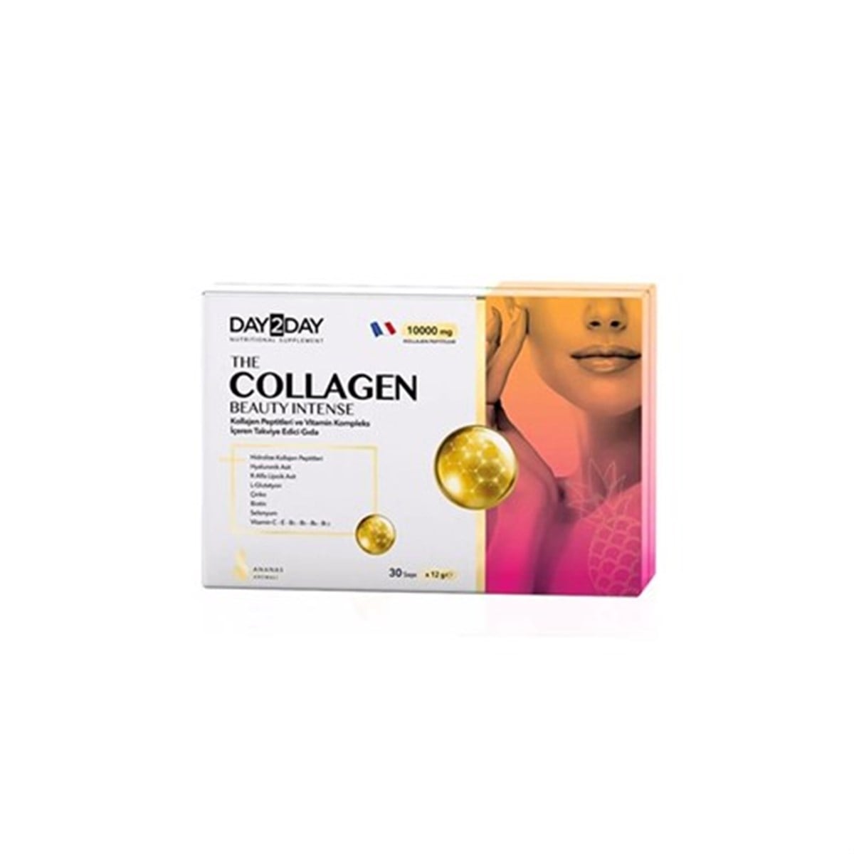 Day2day The Collagen Beauty Intense Ananas Aromalı 30 Saşe Kolajen Takviyesi