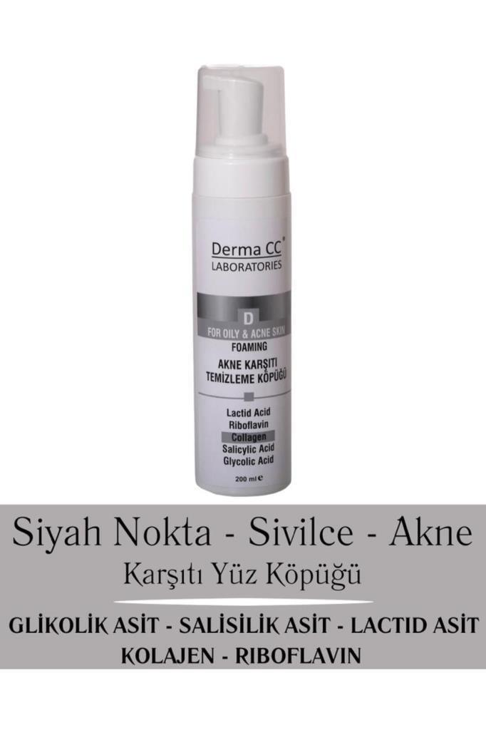 Derma CC Akne Karşıtı Temizleme Köpüğü 200 ML