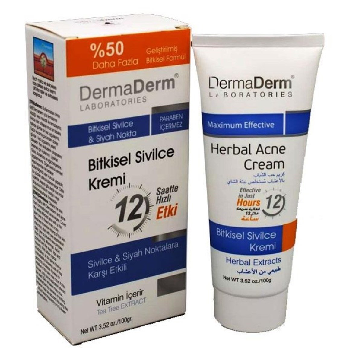 Dermaderm Bitkisel Siyah Nokta Sivilce Kremi 100 gr