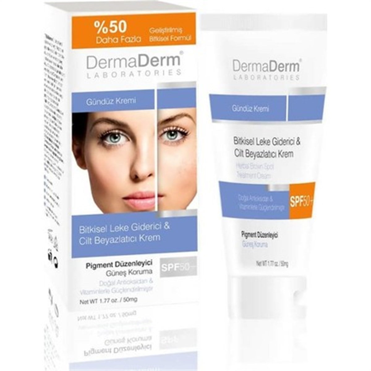 Dermaderm Leke Giderici Cilt Beyazlatıcı Gündüz Kremi 100 gr