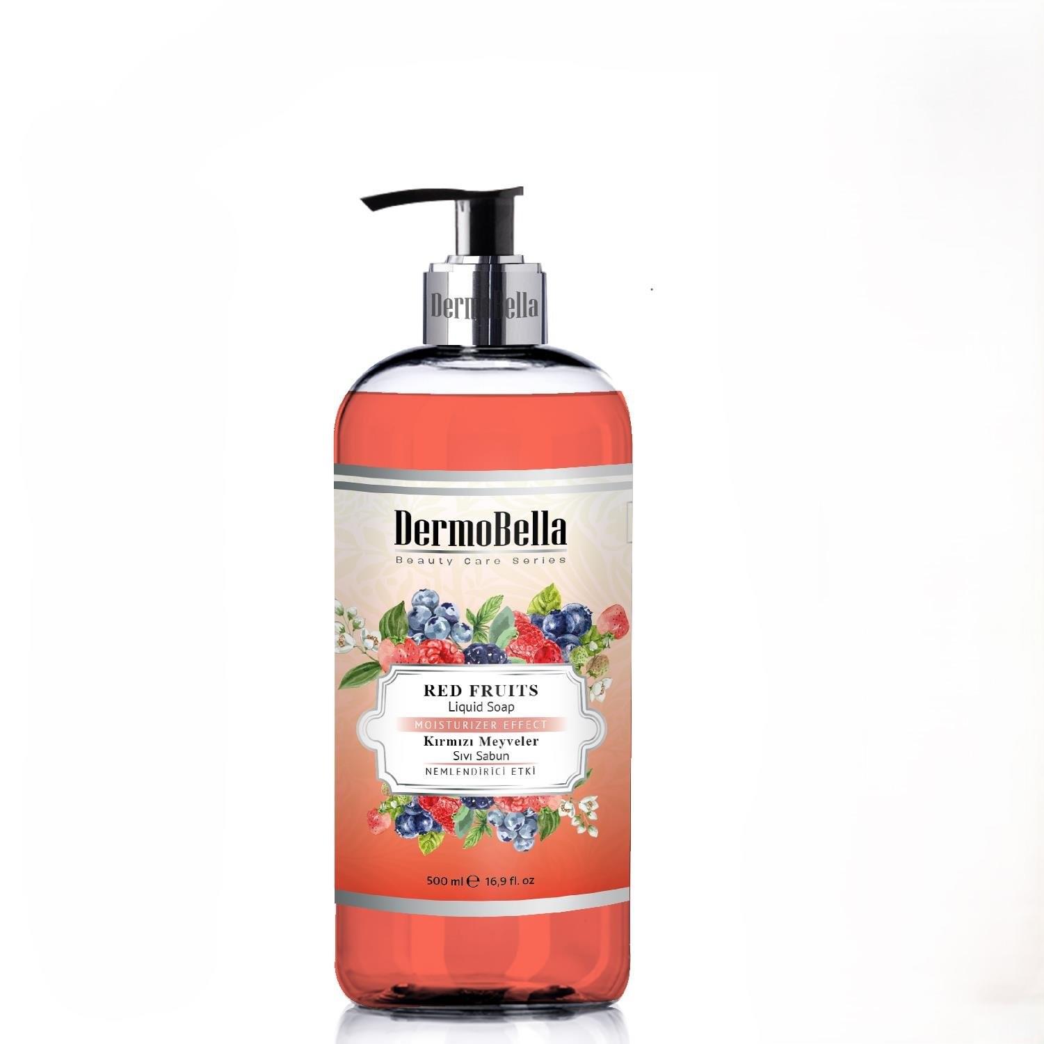 Dermo Bella Kırmızı Meyveler Sıvı Sabun 500 ml-DermoBella