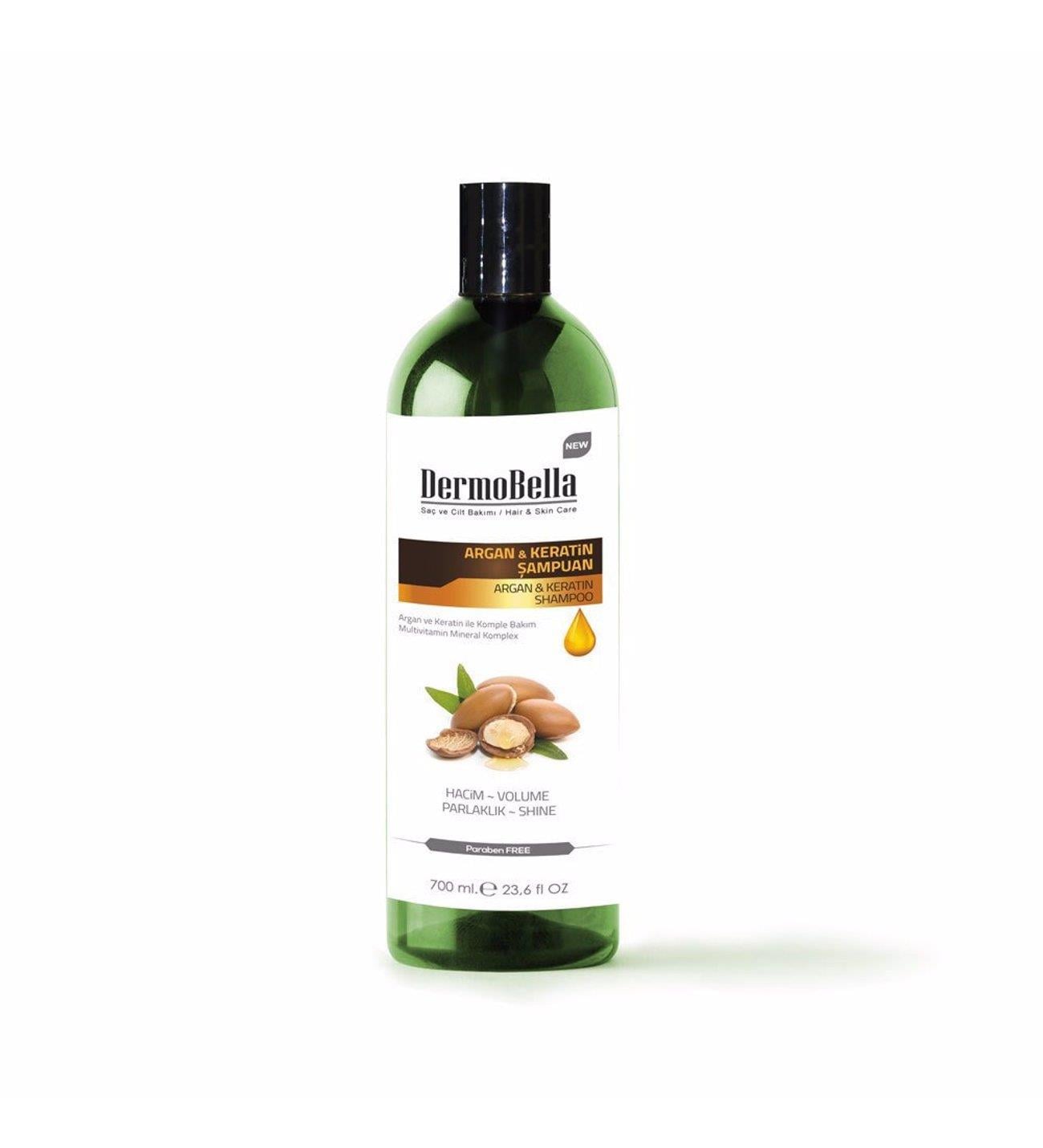 Dermobella Argan & Keratin Şampuan 700 ml-DermoBella