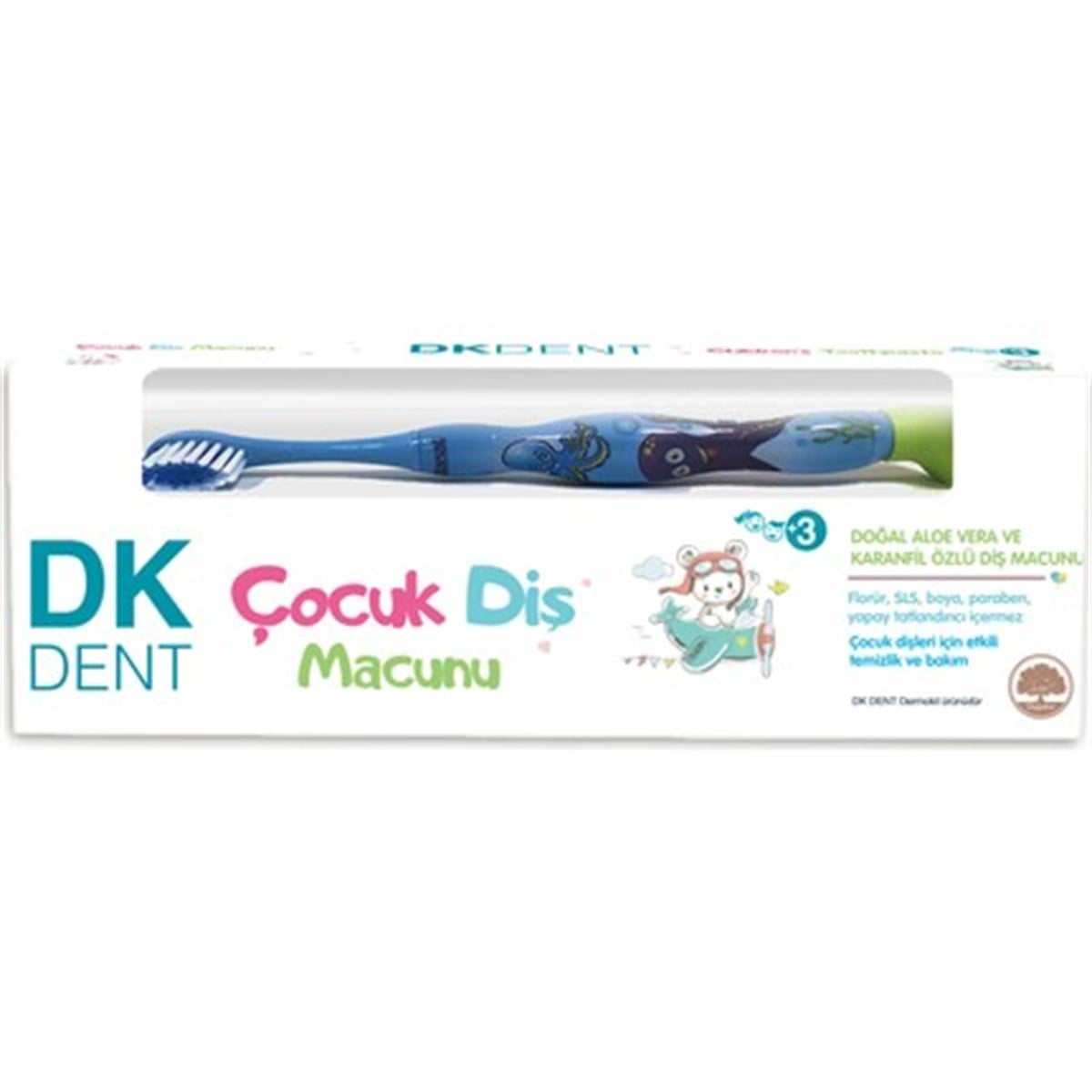 Dermokil DK Dent Çocuk Diş Macunu Diş Fırçalı 50 ml