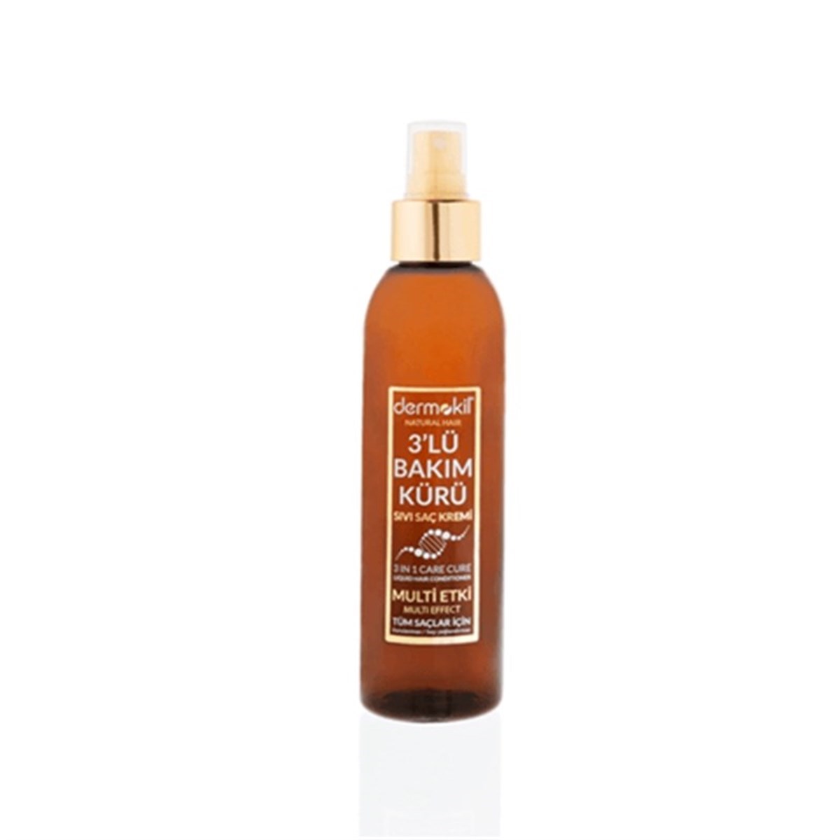 Dermokil Natural Hair Sıvı Saç Kremi 3 lü Bakım Kürü 200 ml