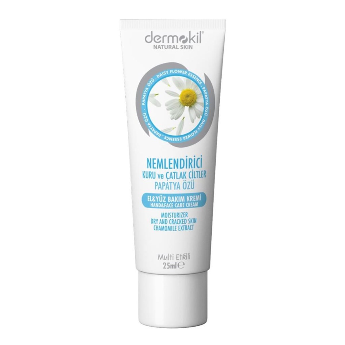 Dermokil Natural Hand El Yüz Bakım Kremi Papatya Özlü Tüp 75 ml