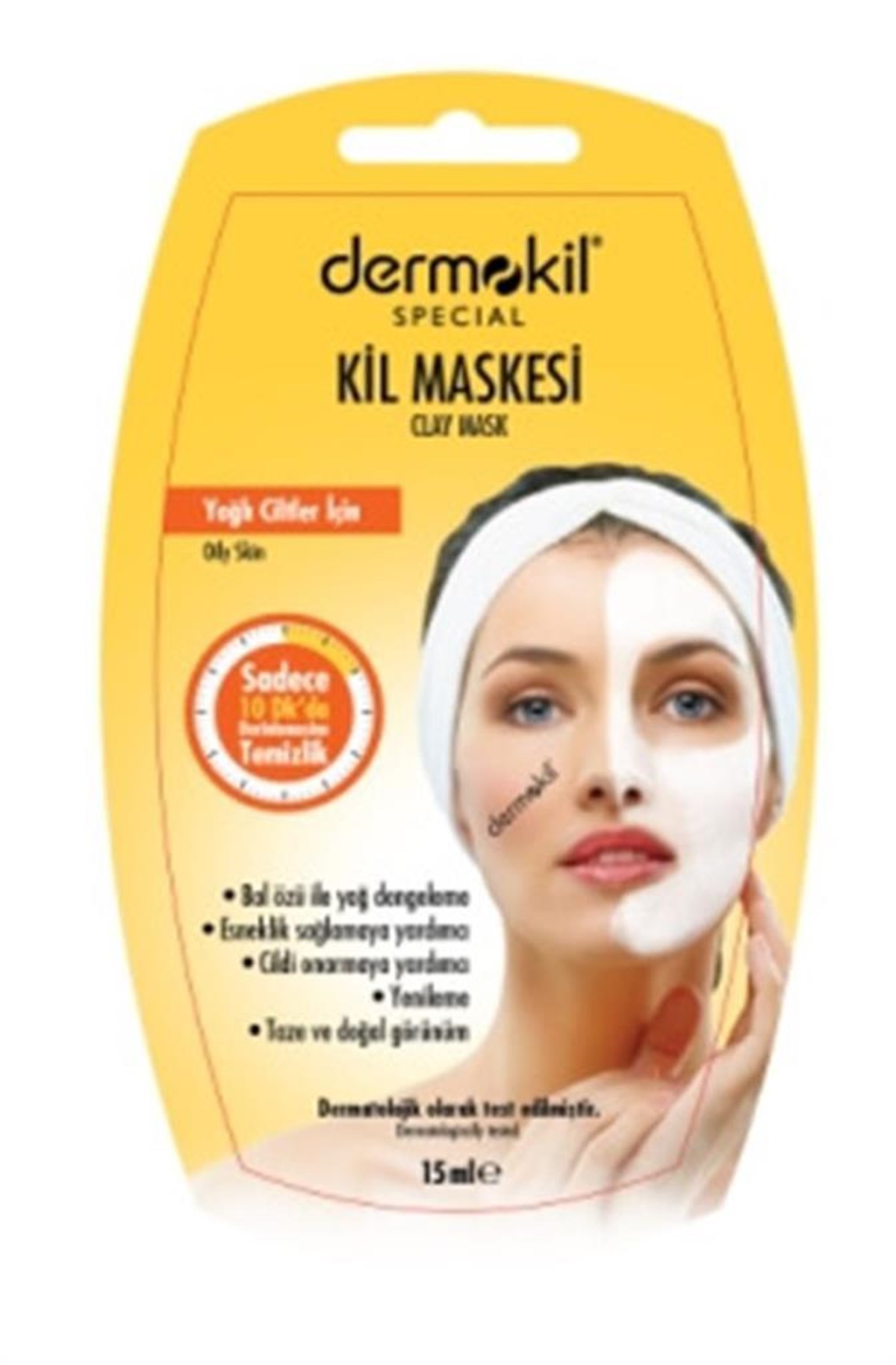 Dermokil Special Bal Özüyle Yağlanma Karşıtı Yağlı Ciltler İçin Maske 15 ml