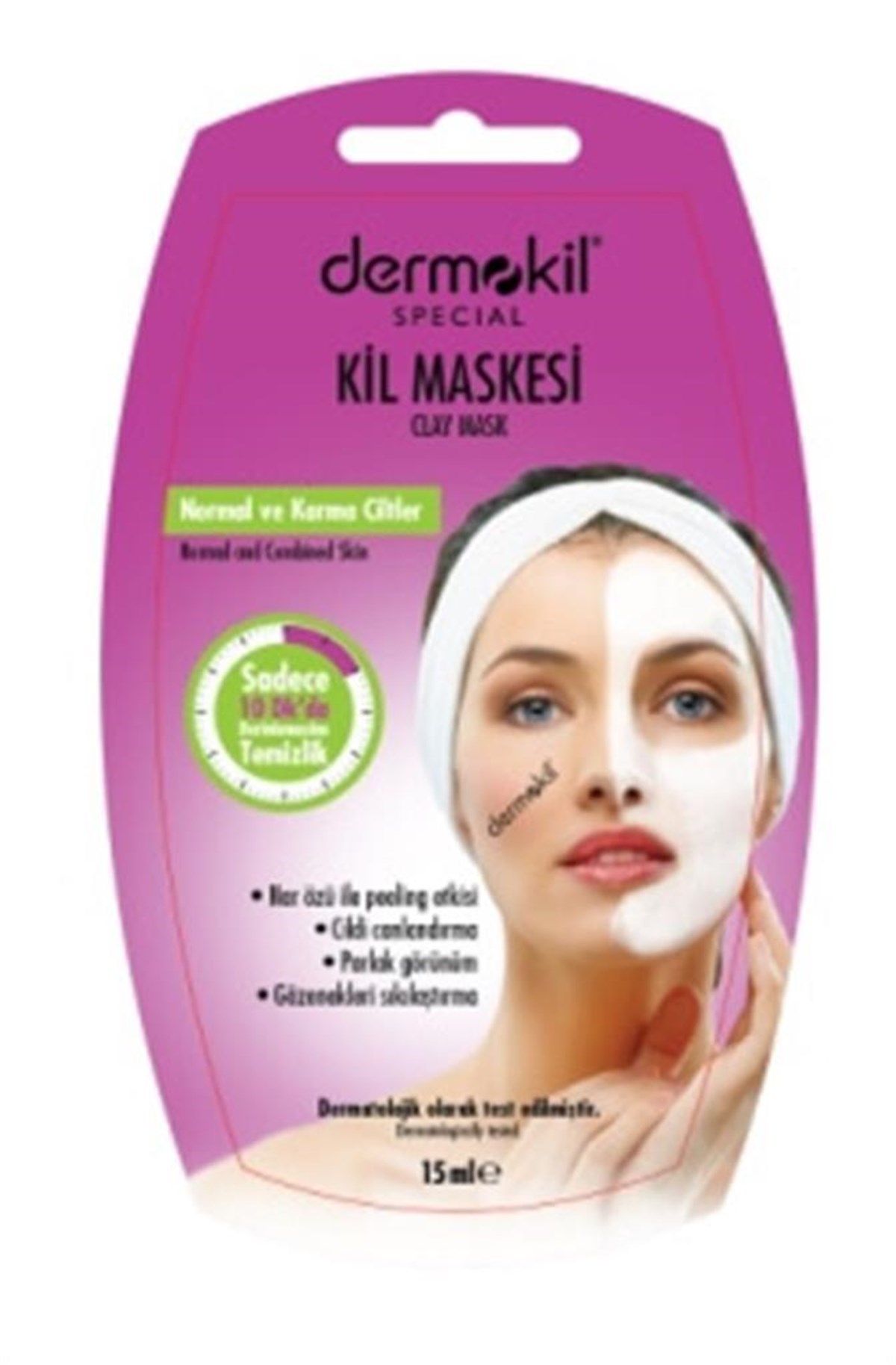 Dermokil Special Nar Özü ile Peeling Etkisi Cilt Yenileyici Yağlı Ciltler Maskesi 15 ml