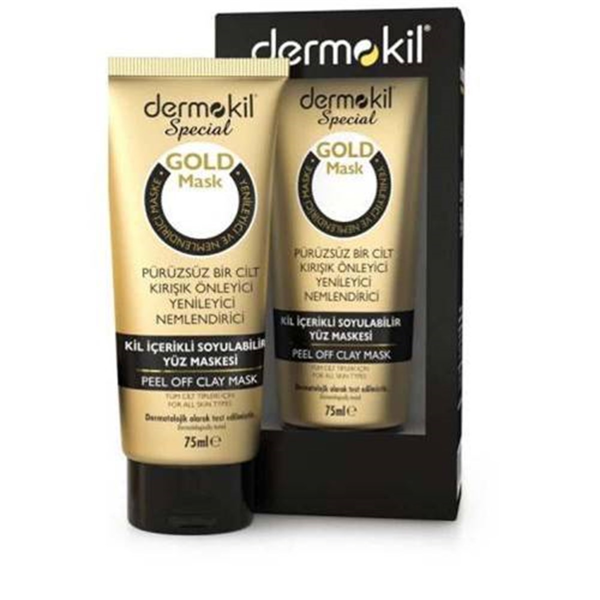 Dermokil Special Soyulabilir Kil İçerikli Gold Maske Tüm Cilt Tipleri 75 ml