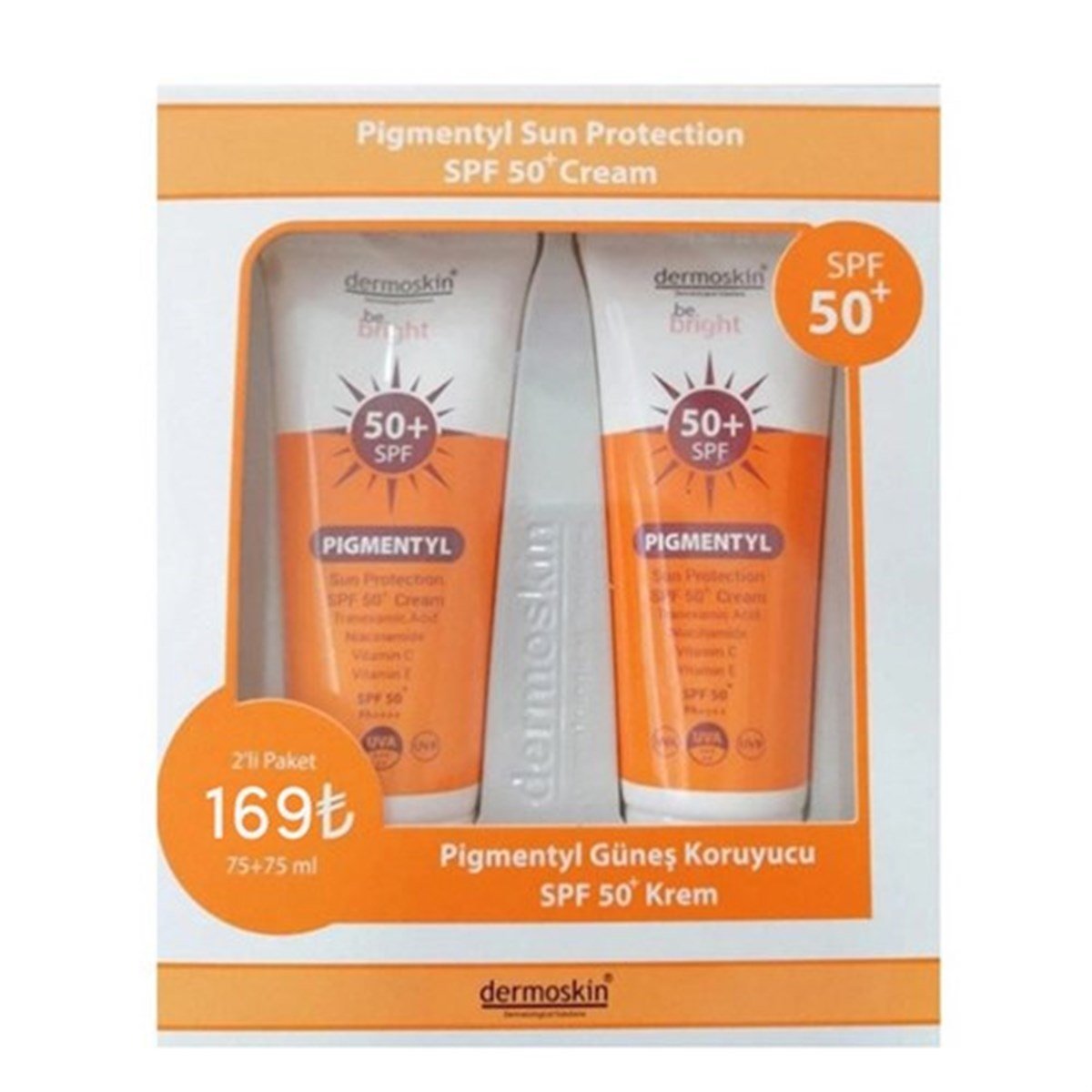 Dermoskin Be Bright Pigmentyl SPF+50 Krem 75 Ml ( 1 Alana 1 Bedava )