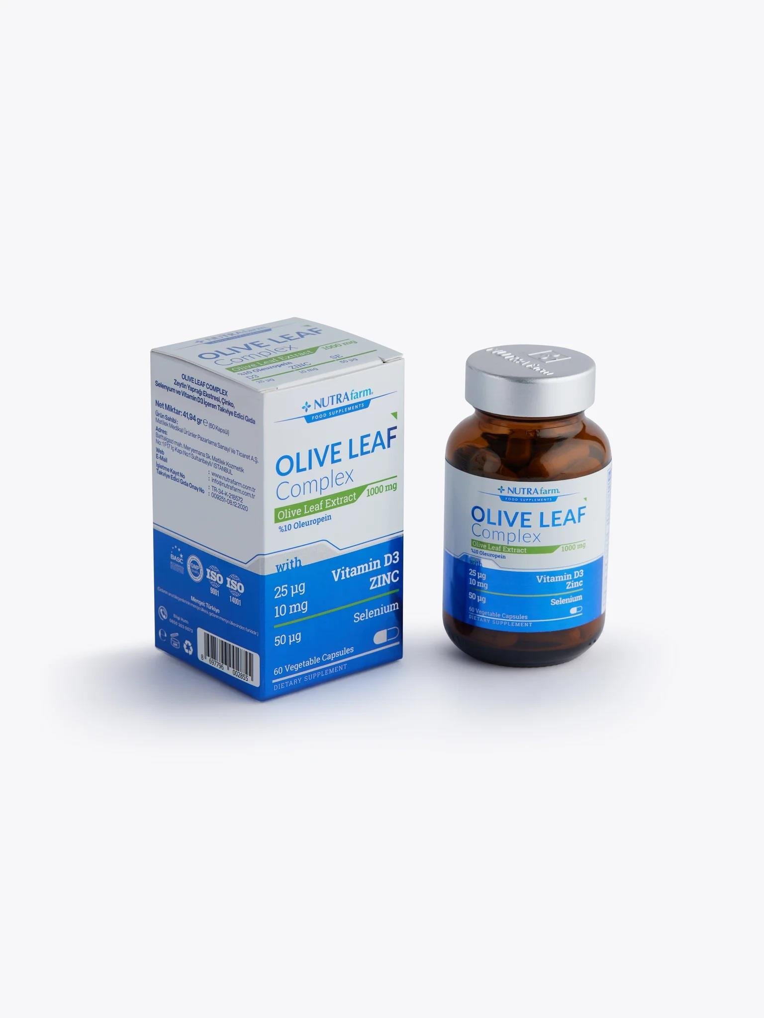 Dermoskin Nutrafarm Olive Leaf Complex 60 Kapsül-Dermoskin