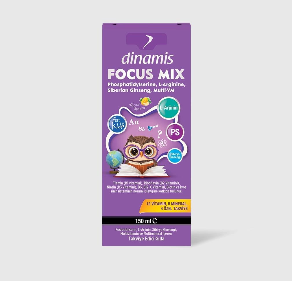 Dinamis Focus Mix Şurup 150 ml-Dinamis