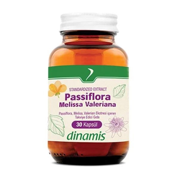 Dinamis Passiflora Melissa Valeriana 30 Kapsül-Dinamis