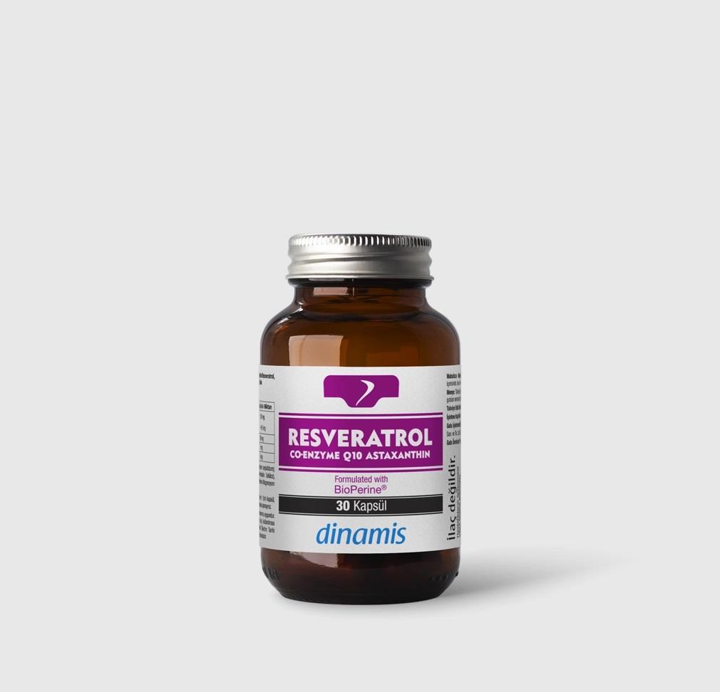 Dinamis Resveratrol Coenzym Q10 Astaxanthin 30 Kapsül-Dinamis