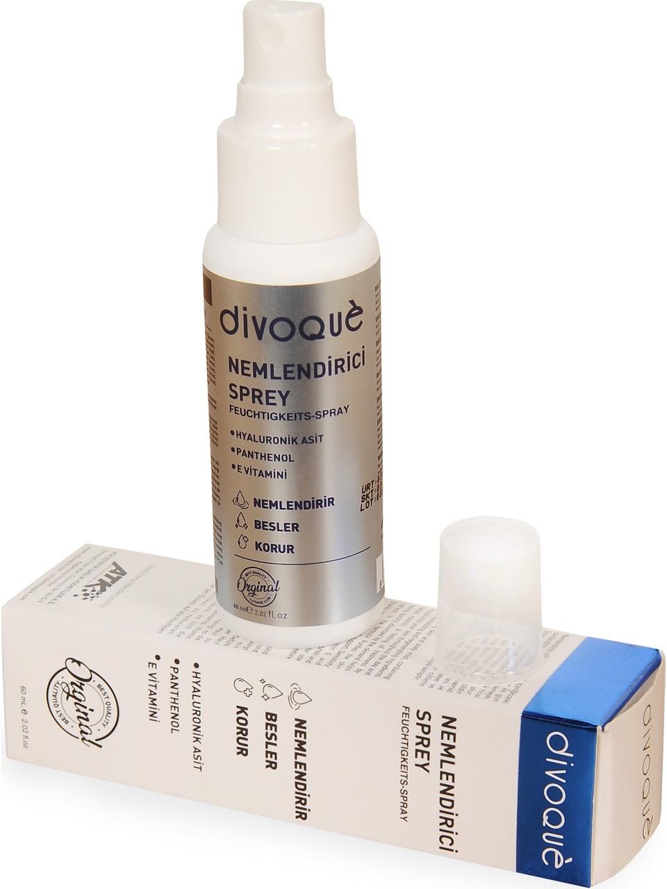 Divoque Hyalüronik Asit Panthenol E Vitamini Nemlendirici Yüz ve Vücut Spreyi 60 ml-DİVOGUE