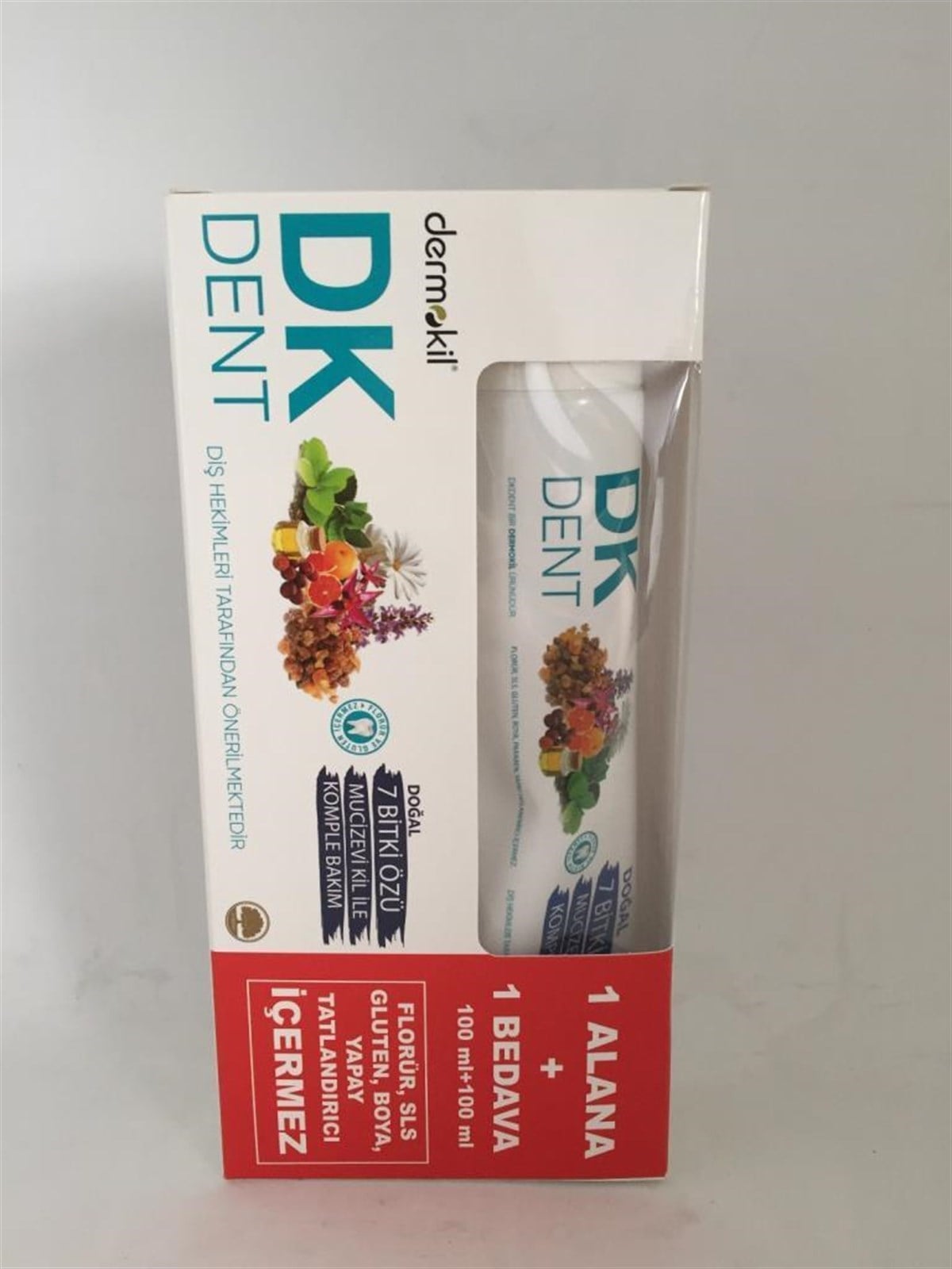 DK Dent 7 Bitki Özü 100 Ml Diş Macunu 1 Alana 1 Bedava