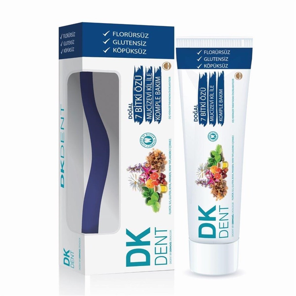 Dk Dent Diş Doğal 7 Bitki Özlü Diş Macunu 75 Ml + Diş Fırçası