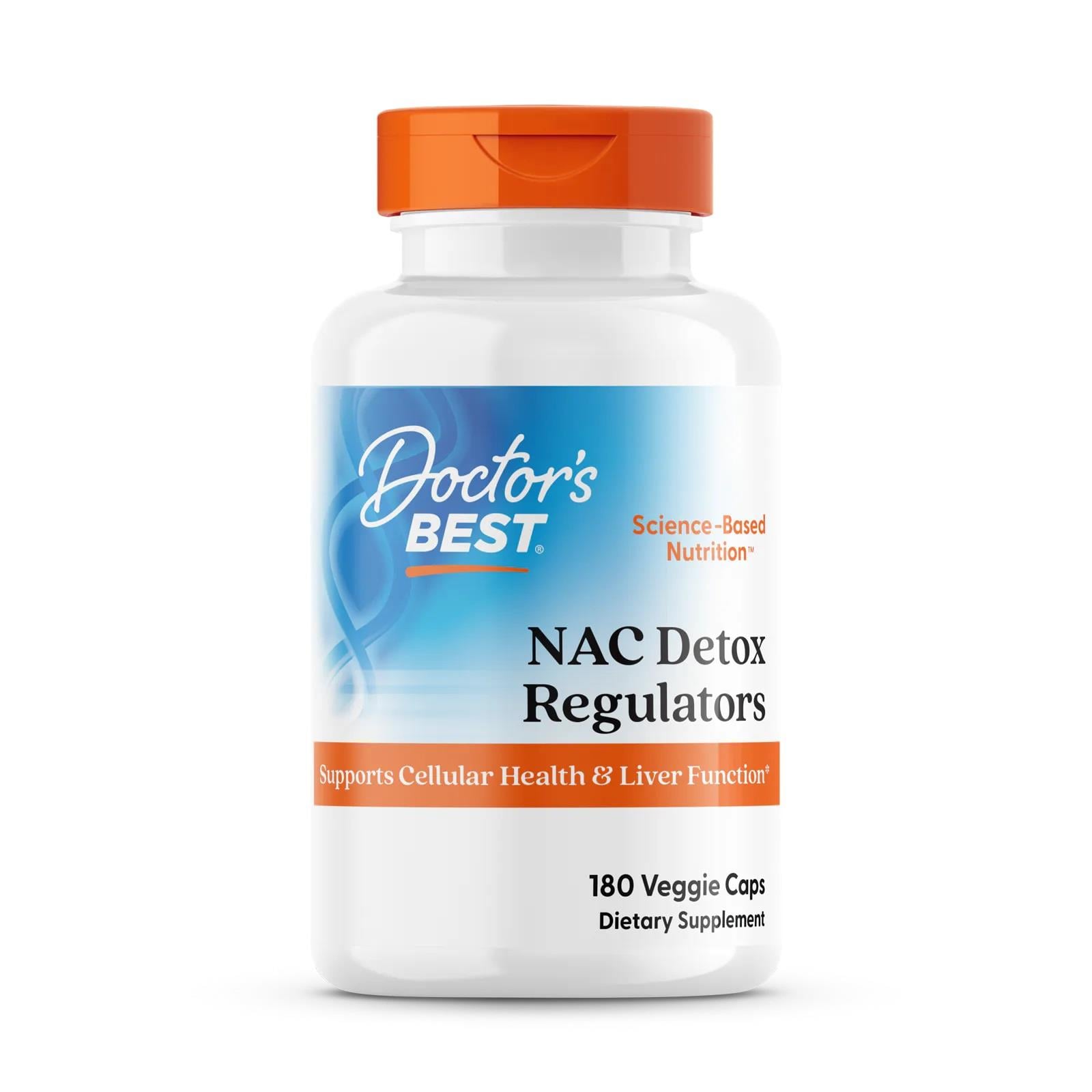 Doctor's Best Nac Detox Regulators 600 mg 180 Veggie Capsul-Doctor's Best