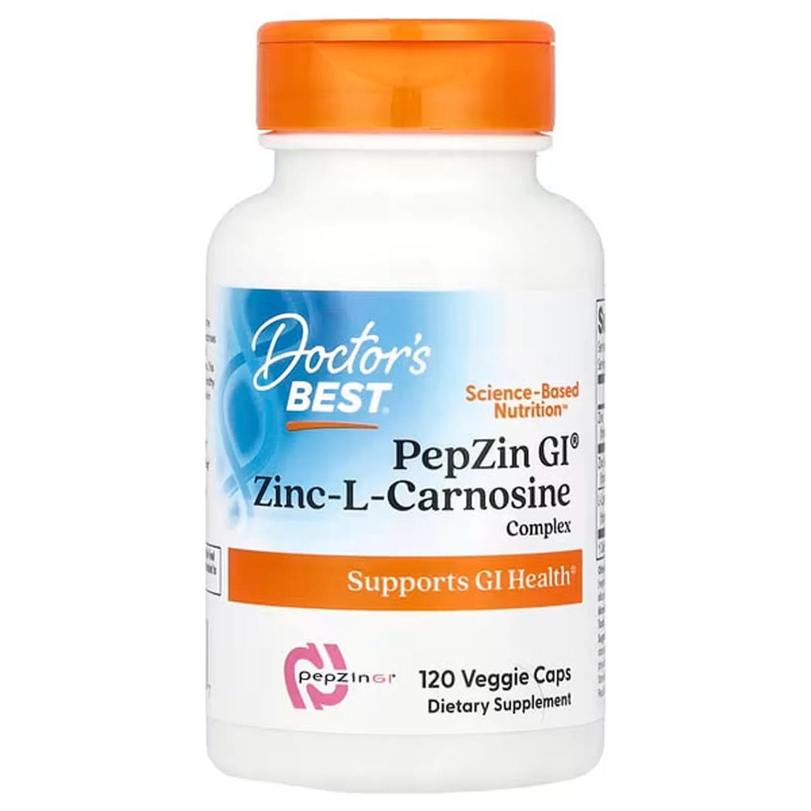 Doctor's Best Pepzin GI Zinc L Carnosine Complex 120 Veggie Capsul-Doctor's Best