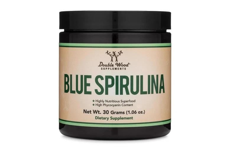 Double Wood Blue Spirulina, 350 mg 30 gr 1,06 oz-Double Wood