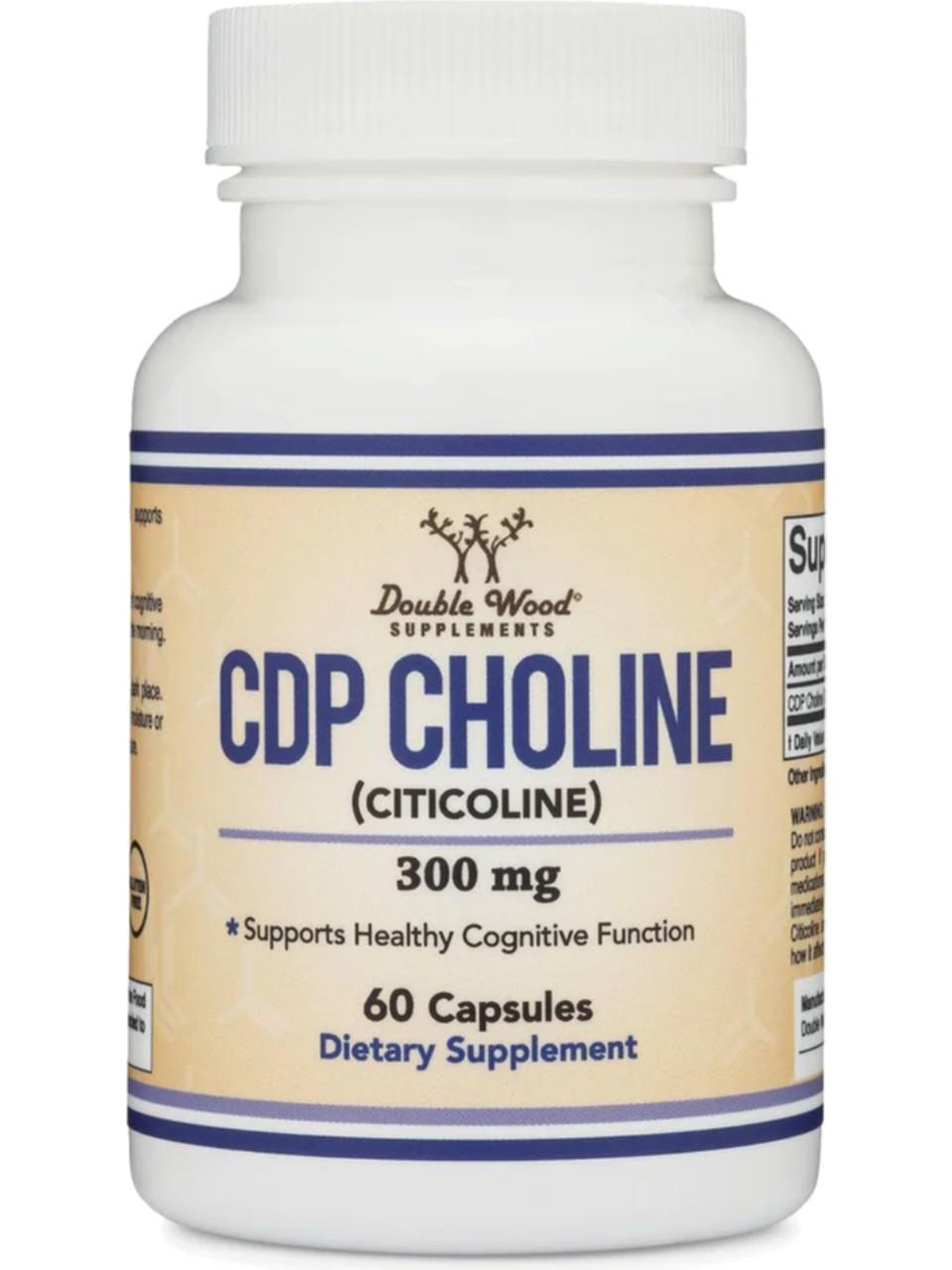 Double Wood Cdp Choline 300 mg 60 Capsules-Double Wood