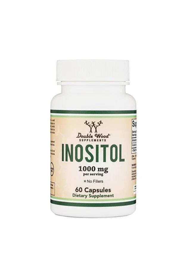 Double Wood Inositol 1000 mg 60 Capsules-Double Wood