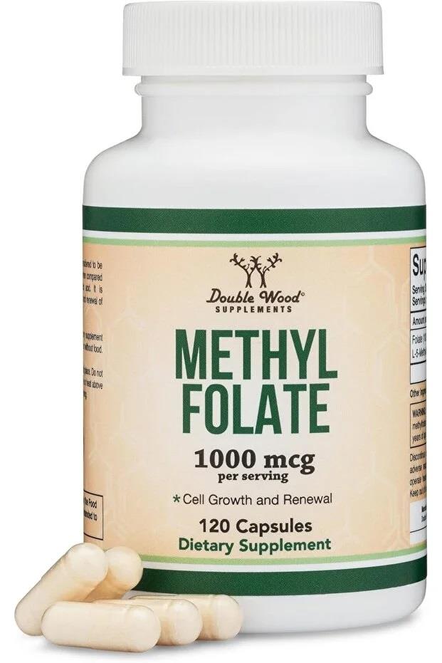 Double Wood Methylfolate 1000 mg 120 Kapsül-Double Wood
