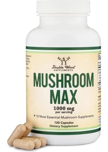 Double Wood Mushroom Max 1000 mg 120 Capsules-Double Wood