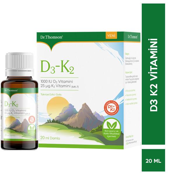 Dr. Thomson Vitamin D3K2 Damla 20 ml-Dr. Thomson
