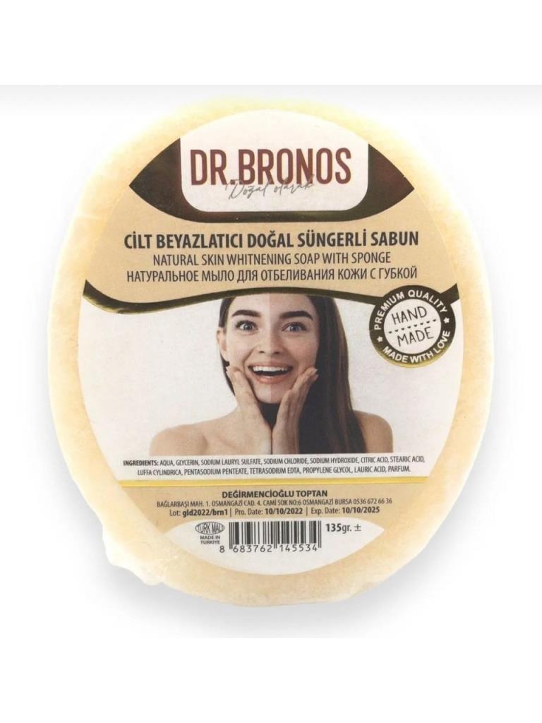 Dr. Bronos Cilt Beyazlatıcı Doğal Süngerli Sabun 135 Gr