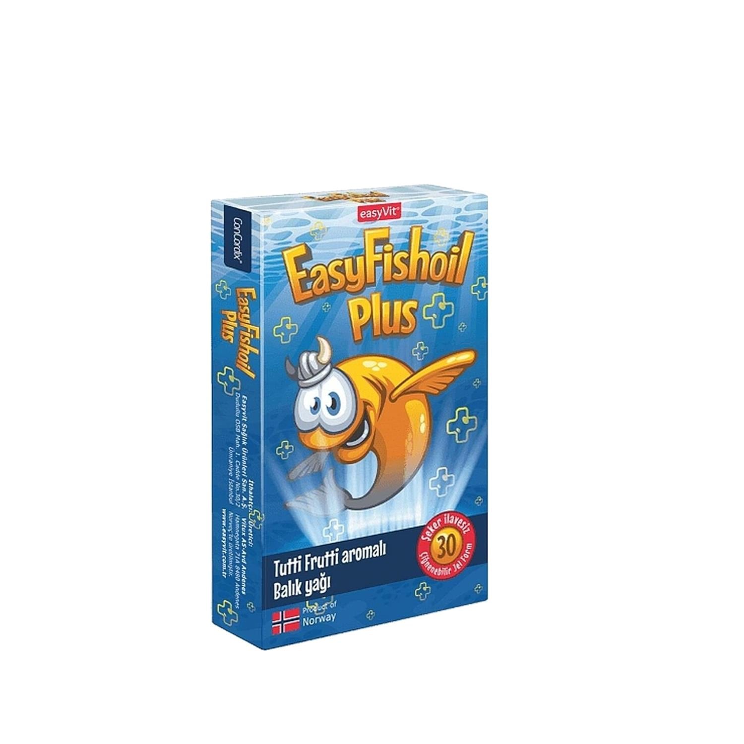EasyFishoil Plus Çiğnenebilir 30 Jel Tablet-Easyvit