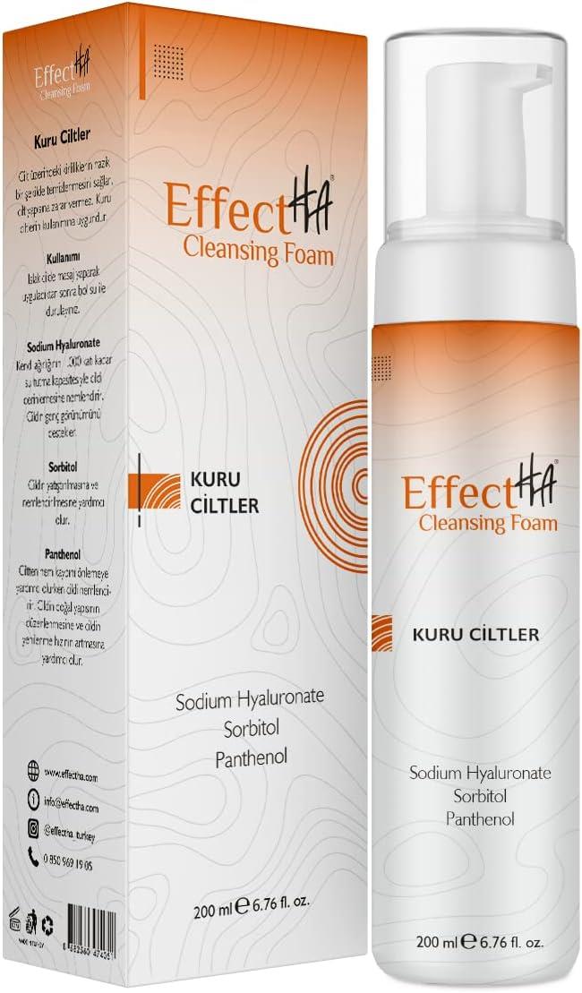 Effectha Kuru Ciltler Yüz Temizleme Köpüğü 200 ml-EffectHA