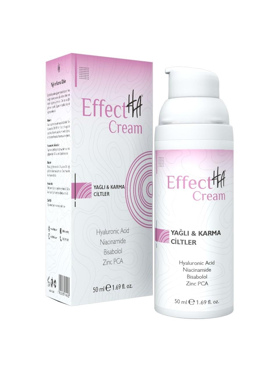 Effectha Yağlı & Karma Ciltler Anti-Aging Nemlendirici 50 ml-EffectHA
