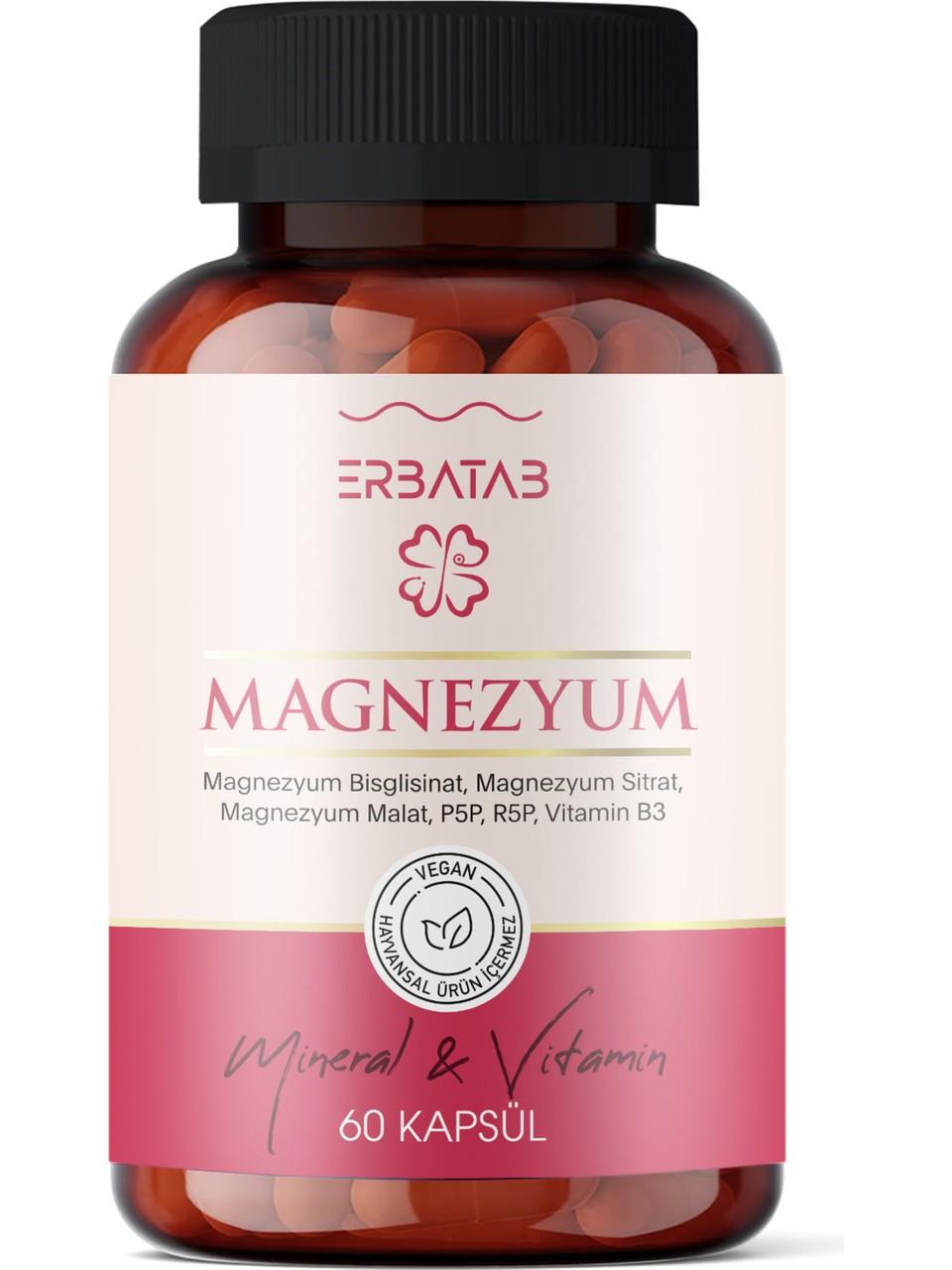 Erbatab Magnezyum 60 Kapsül-Erbatab