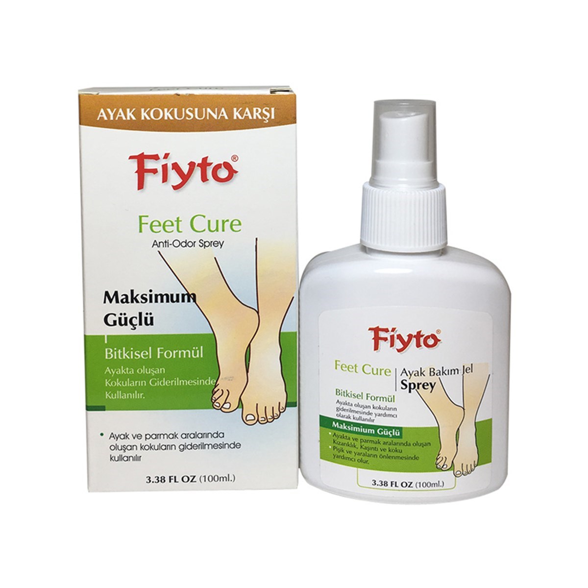 Fiyto Ayak Kokusuna Karşı Maksimum Güçlü Jel Sprey 100 ml