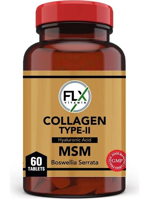 FLX Collagen Type-II Hyaluronic Acid MSM Boswellia Serrata 60 Tablet-FLX
