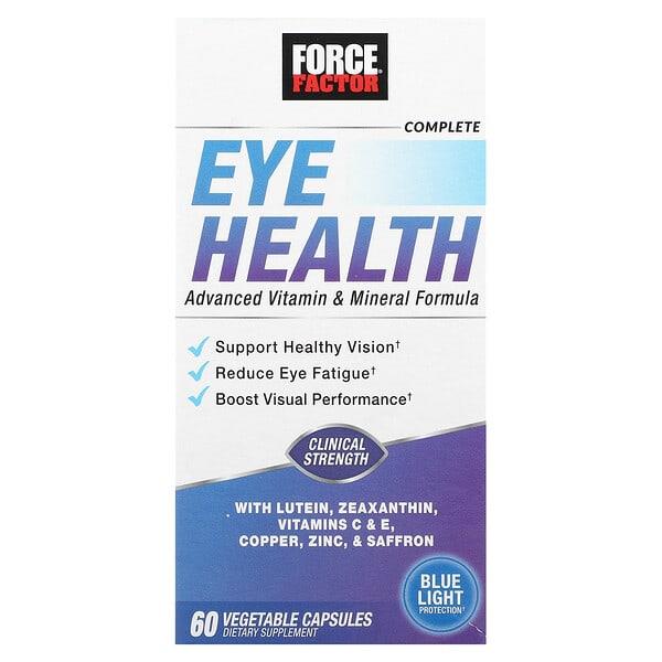 Force Factor Eye Health Lutein Zeaxanthin Saffron Copper 60 Vegetable Kapsül-Force Factor