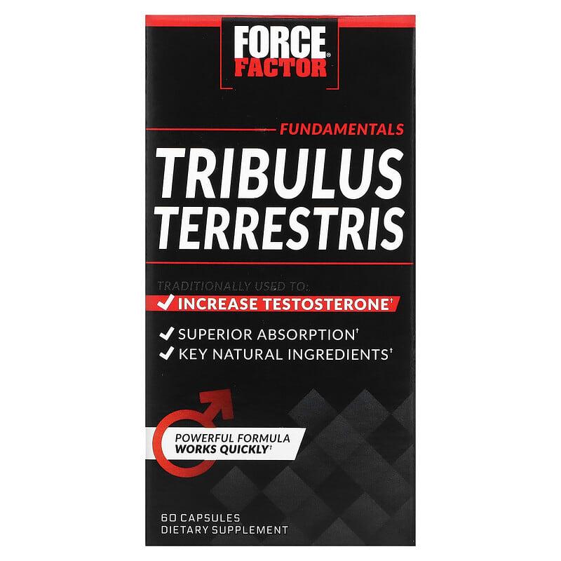 Force Factor Tribulus Terrestris Testosterone Booster 60 Capsules-Force Factor