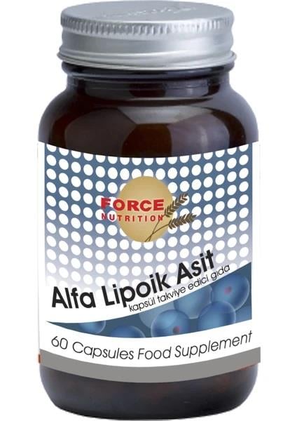 Force Nutrition Alfa Lipoik Asit 60 Kapsül-FORCE NUTRITION