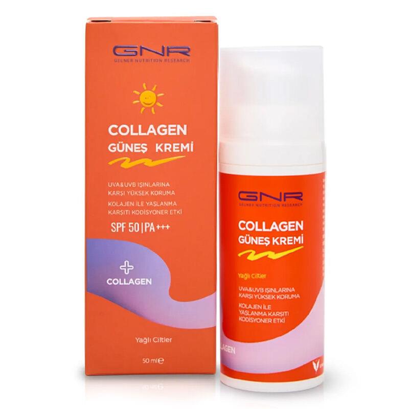 GNR Collagen Güneş Kremi Pa+++ Yağlı Ciltler SPF50+ 50 ml-GNR COLLAGEN
