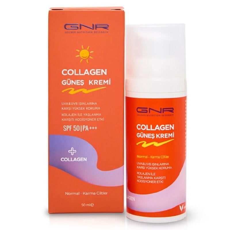 Gnr Collagen Güneş Kremi SPF50+ Pa +++ 50 ml-GNR COLLAGEN