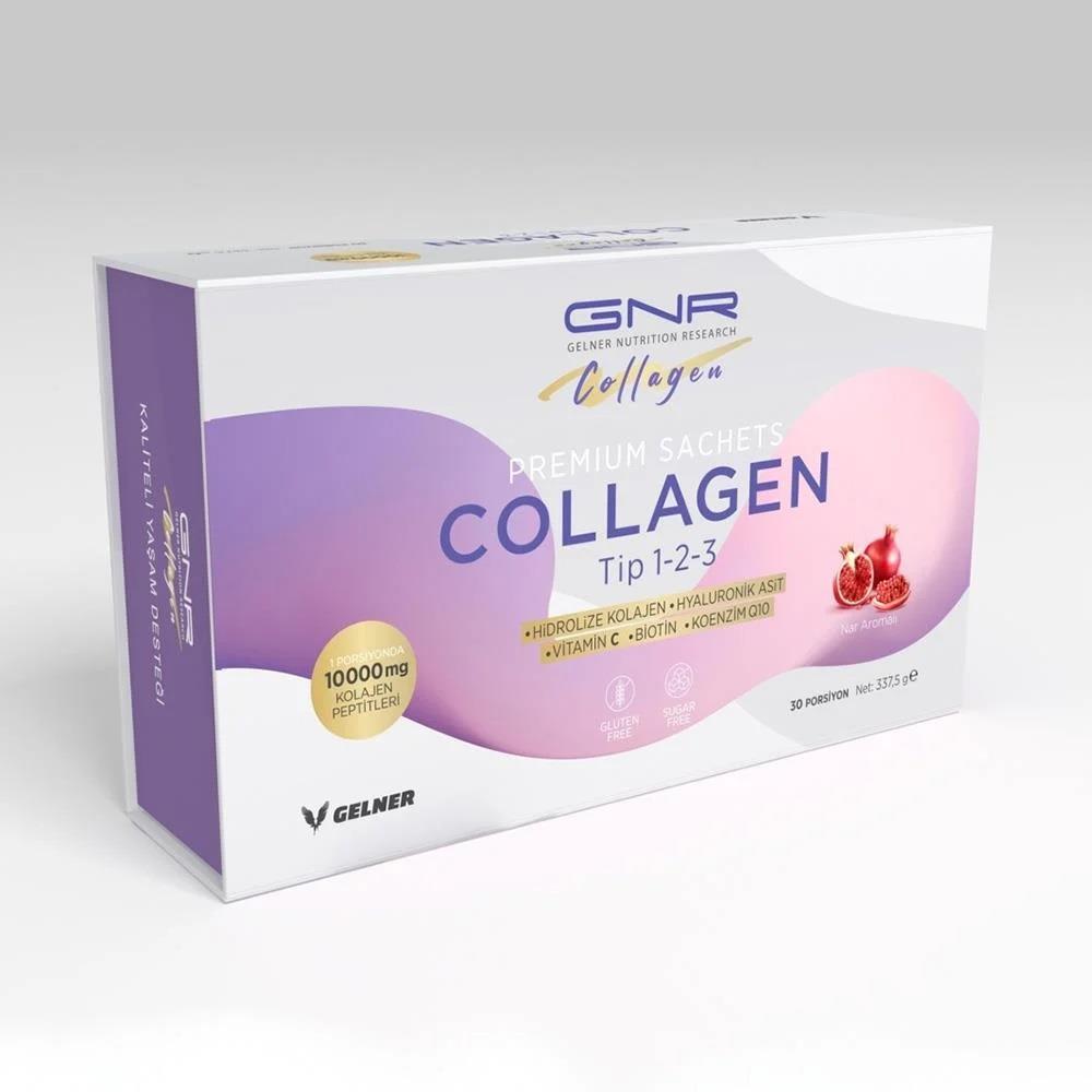 GNR Collagen Tip 1-2-3 10000 mg Nar Aromalı 30 Saşe-GNR COLLAGEN