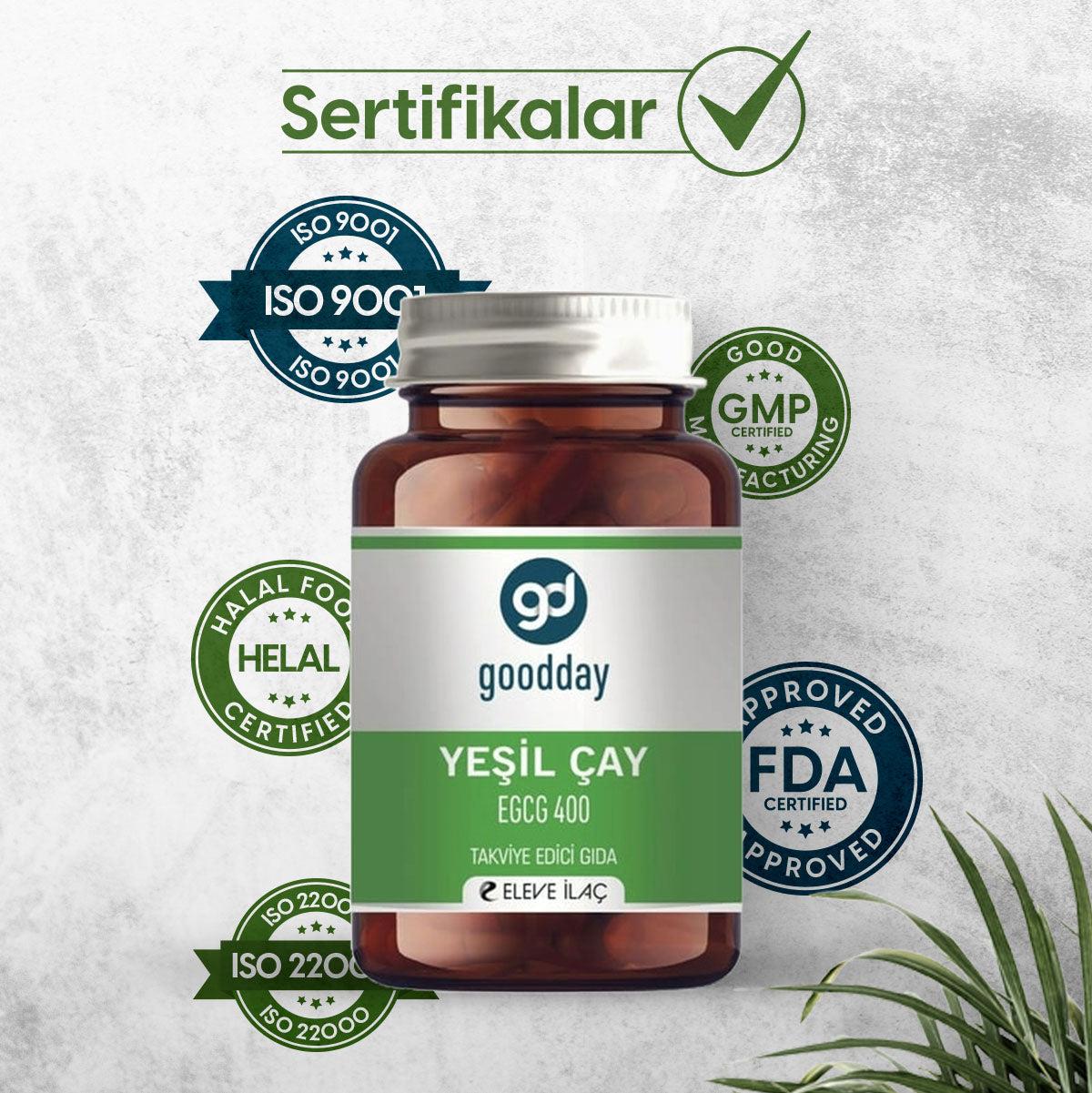 Goodday Yeşil Çay EGCG 400 60 Kapsül-GOODDAY