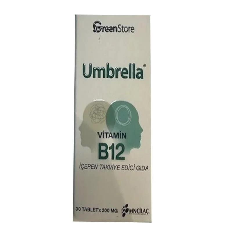 Green Store Umbrella Vitamin B12 30 Tablet-Green Store