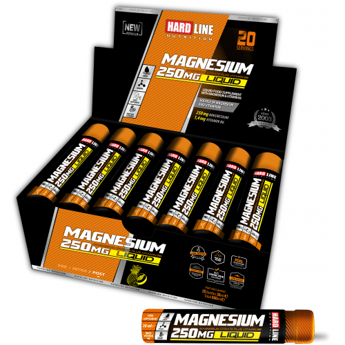 Hardline Magnesium Liquid Ananas Aromalı 250 mg 30 ml 20'li-HARDLINE